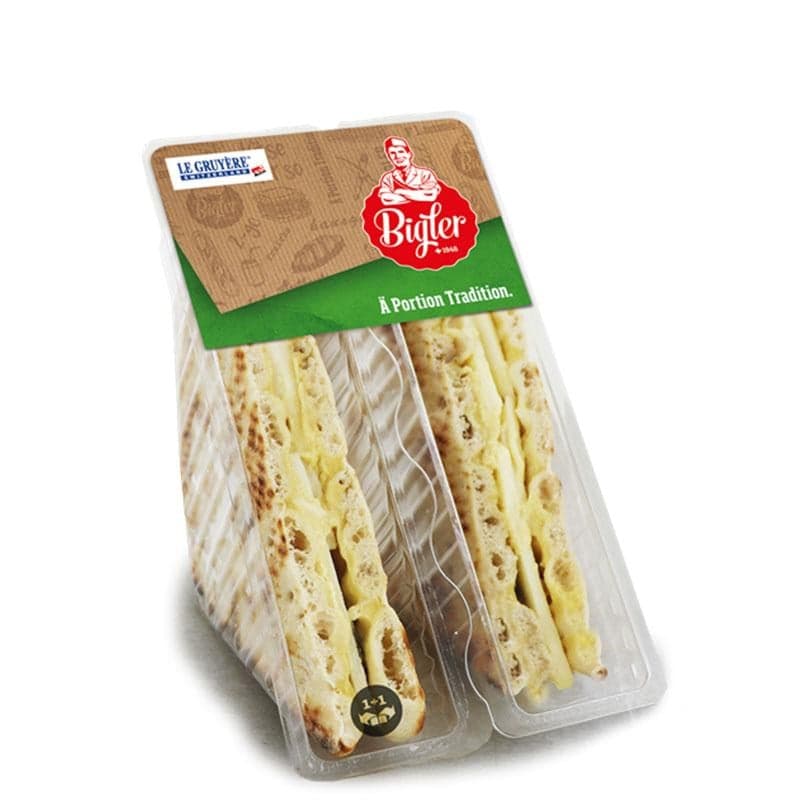 Bigular Bigler Club Sandwich Gruyère AOP mit Polarbrot